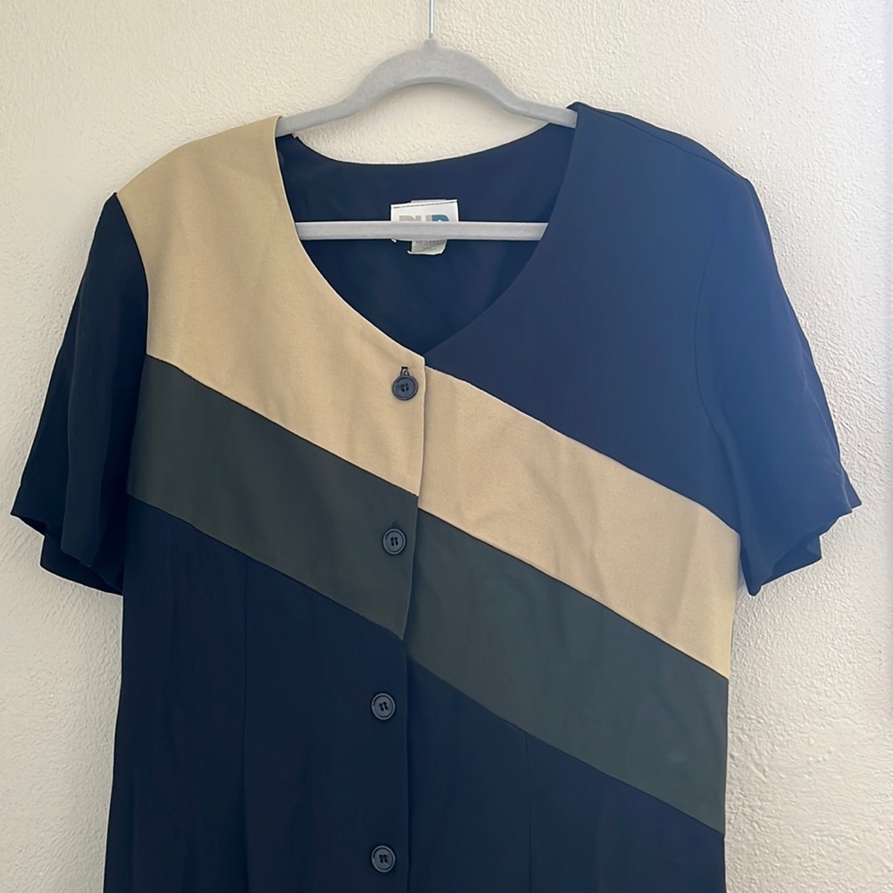 Vintage color block dress